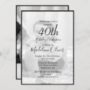 Recherche de classy 40ans anniversaire invitations Quarantième