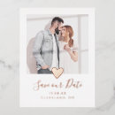 Recherche de feuille en forme de coeur invitations Élégant