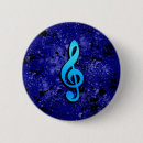 Recherche de notes de musique badges Bleu