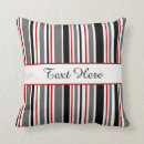 Recherche de rouge noir blanc coussins Rayures