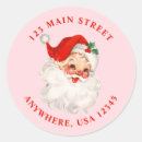 Recherche de étiquettes de adresse de noël autocollants Rouge
