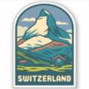 Recherche de souvenir suisse autocollants Montagne