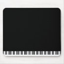 Recherche de musique piano tapis souris Blanc