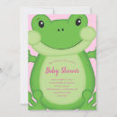 Recherche de grenouille rose invitations Bébé