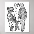 Recherche de toute la maman posters Noir et blanc