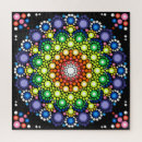 Recherche de mandala floral puzzles Coloré