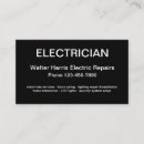 Recherche de entrepreneur électrique cartes visite Réparateur