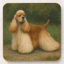 Recherche de cocker spaniel dessous de verres Chien
