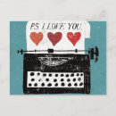 Recherche de machine écrire cartes postales Mot
