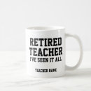 Recherche de professeur retraité tasses Drôle