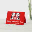 Recherche de ours panda rouge vœux cartes Cœurs