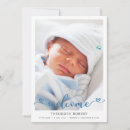 Recherche de bébé bienvenu invitations Bleu