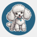 Zoek naar poedel cartoon stickers Huisdier