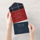 Recherche de plaid écossais invitations Typographie blanche