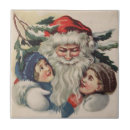 Recherche de noël vintage carreaux Santa claus