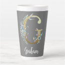Recherche de initiales personnalisables tasses Élégant