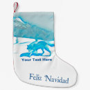 Recherche de loup chaussette de noël Bleu