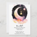Recherche de star baby shower fille invitations Élégant