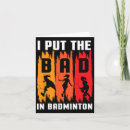 Zoek naar badminton humor kaarten Badmintontraining