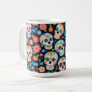 Recherche de masque de mort tasses Dia de los muertos