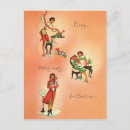 Recherche de noël français vintage cartes postales Femme