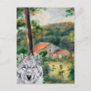 Recherche de peinture de loup cartes postales Aquarelle