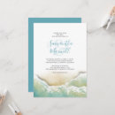 Recherche de rivage invitations Aquarelle
