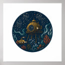 Zoek naar onderzeeërs posters Onderwater