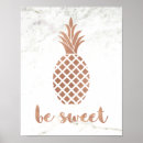 Recherche de ananas rose posters Élégant