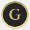 Recherche de lettre g autocollants Noir