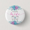Zoek naar moderne bloemen buttons Bridesmaid