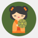 Recherche de kokeshi doll autocollants Kawaii
