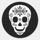 Recherche de sucre crâne autocollants Jour
