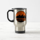 Recherche de silhouette skyline tasses Illustration