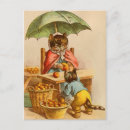 Recherche de fruit vintage cartes postales Illustration