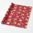 Recherche de carlins mignons papier cadeau Noël