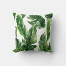 Recherche de feuille banane coussins Aquarelle