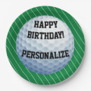 Recherche de anniversaire golf assiettes en papier Garçon