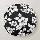 Recherche de noir blanc floral coussins Graphique