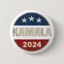 Zoek naar democratische partij buttons Kamala voor president