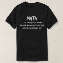 Recherche de chemises drôles de maths tshirts Humour