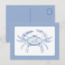 Recherche de crabe bleu cartes postales Côtier