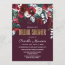 Recherche de rouge et ivoire invitations Feuille d'or