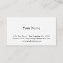 Recherche de minimalisme cartes visite Blanc