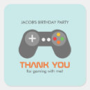 Recherche de anniversaire de jeu vidéo autocollants Merci