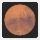 Recherche de planète mars autocollants Rouge