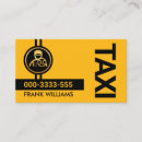 Recherche de cabine jaune cartes visite Chauffeur