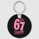Zoek naar nummer 6 sleutelhangers Zes zeven