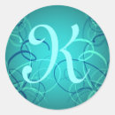 Recherche de ruban bleu autocollants Monogramme