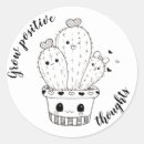 Recherche de dessin de cactus autocollants Mignon